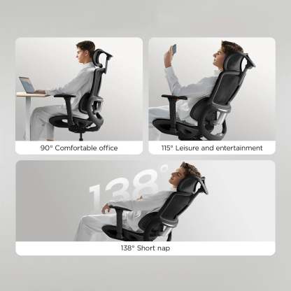  E2 Pro Ergonomic Office Chair without Footrest