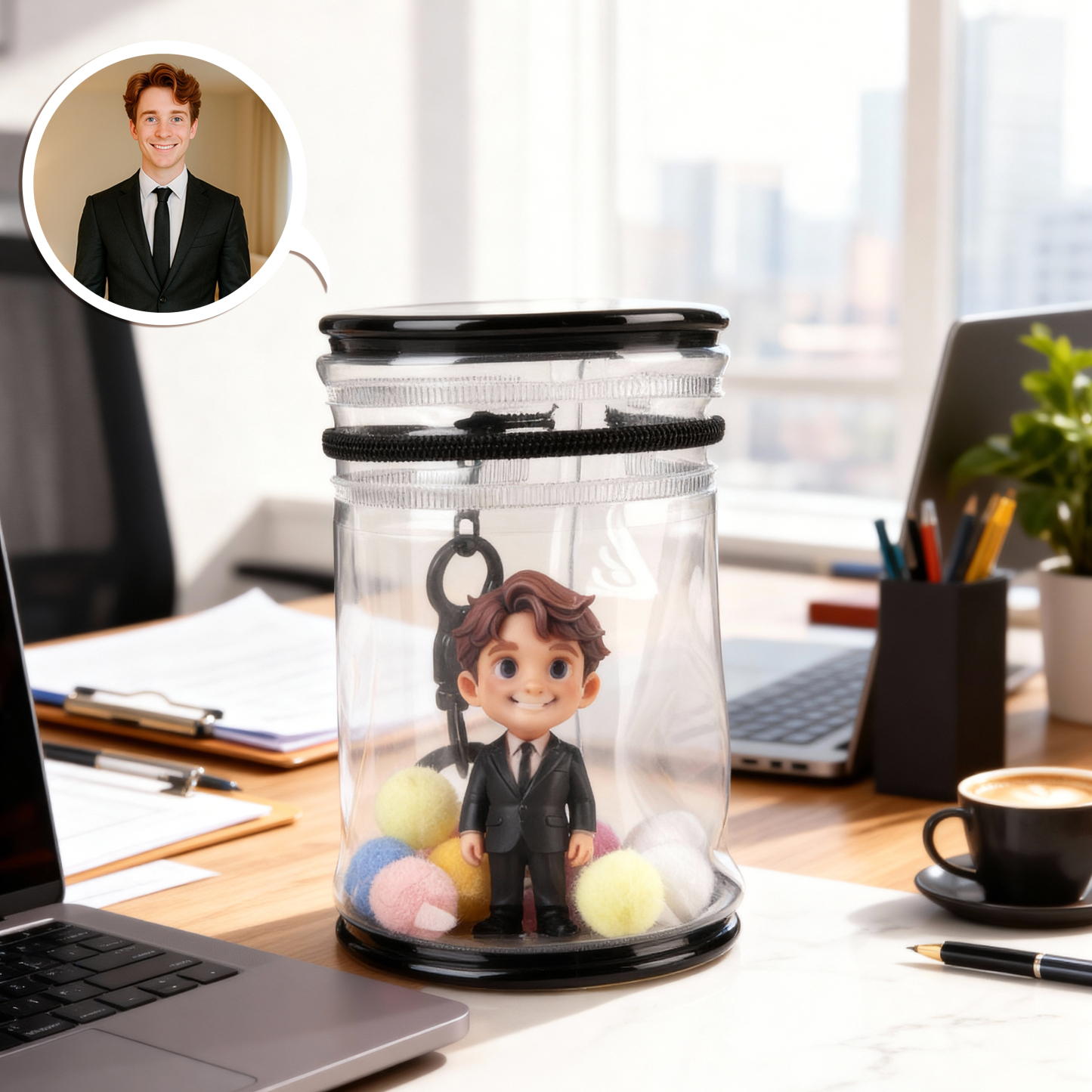 Custom 3D Model from Photo Bag Charm Personalized Hanging Decoration & Special Keepsake Figurine