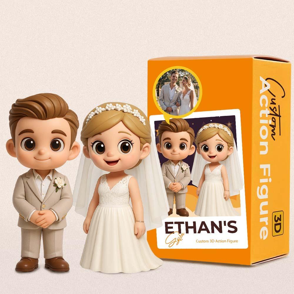 Custom Toy Figure 3D Mini Figures Personalization Photo Blind Box Wedding Gifts