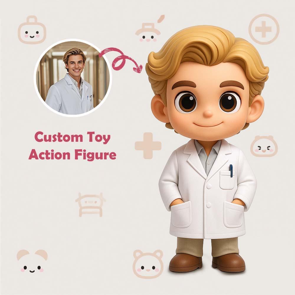 Custom Doctors 3D Action Figure from Photo Unique & Thoughtful Gift for Doctors
