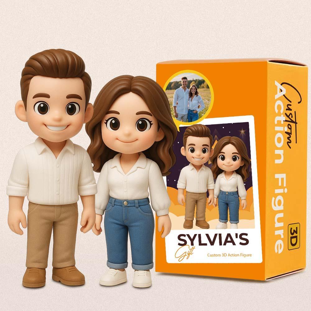 Custom Sister Gifts Toy Figure 3D Mini Figures Personalization Photo Blind Box Gifts For Lover