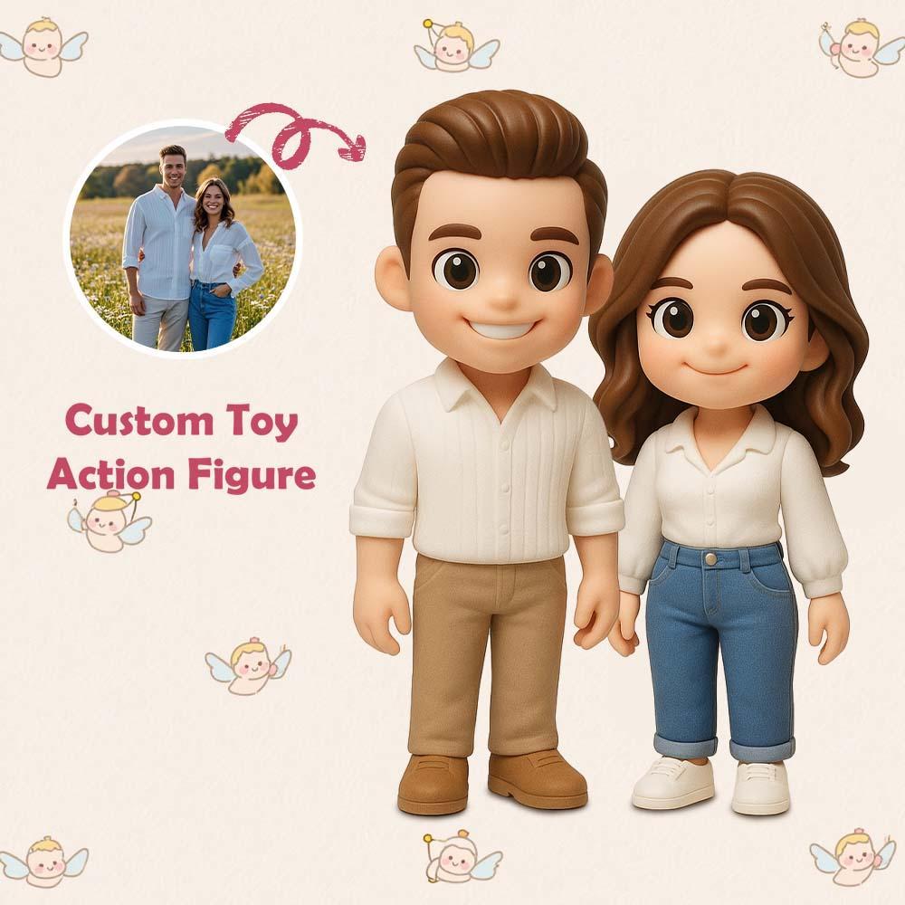 Custom Sister Gifts Toy Figure 3D Mini Figures Personalization Photo Blind Box Gifts For Lover
