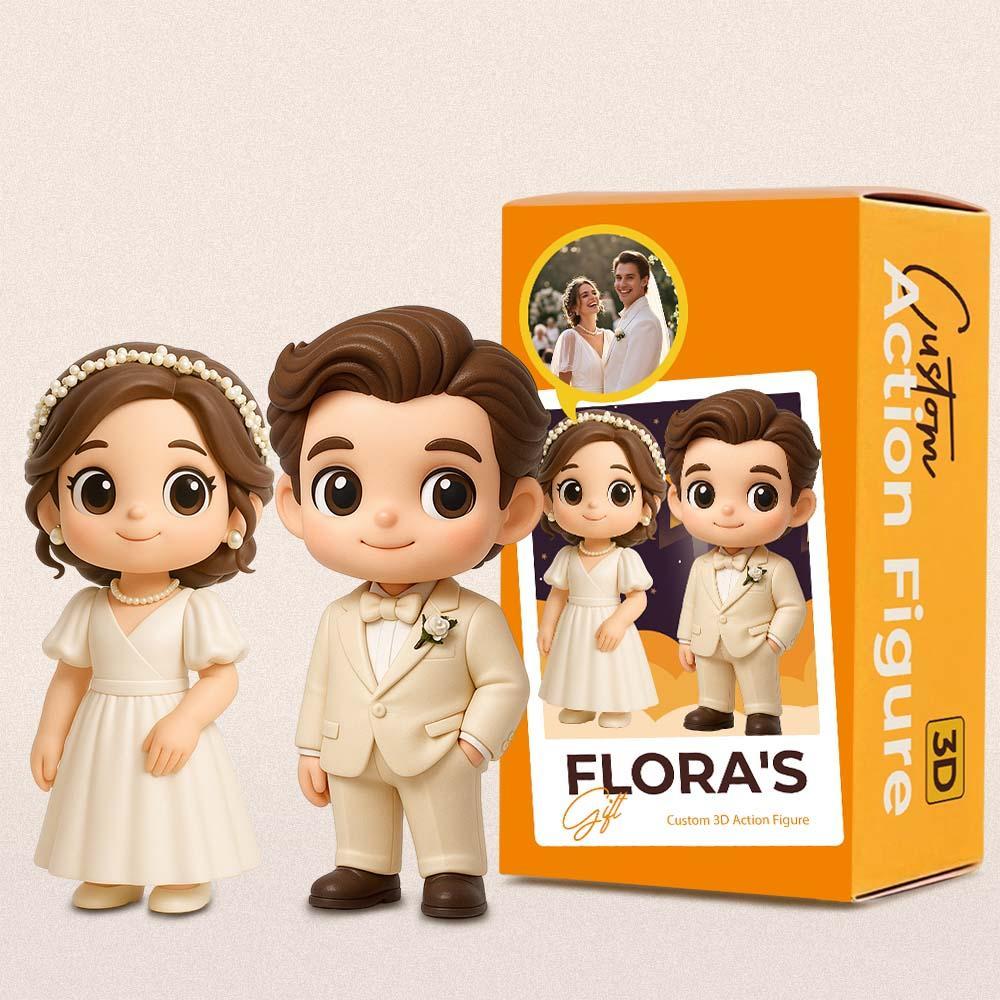 Custom 3D Action Figure From Your Photo Personalized Toy Figure Custom Action Figure Wedding Gifts