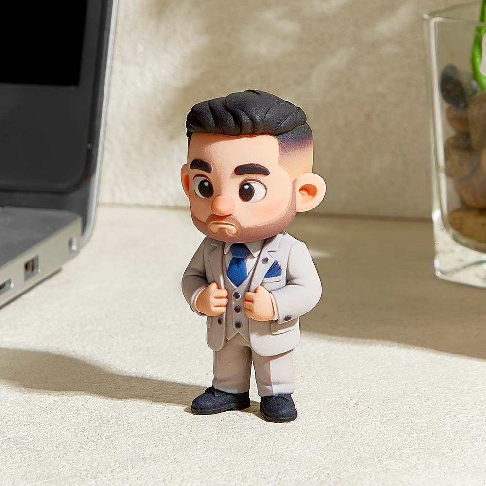 Custom Made 3D Office Desk Figurine Based on Your Picture Cute and Professional Style