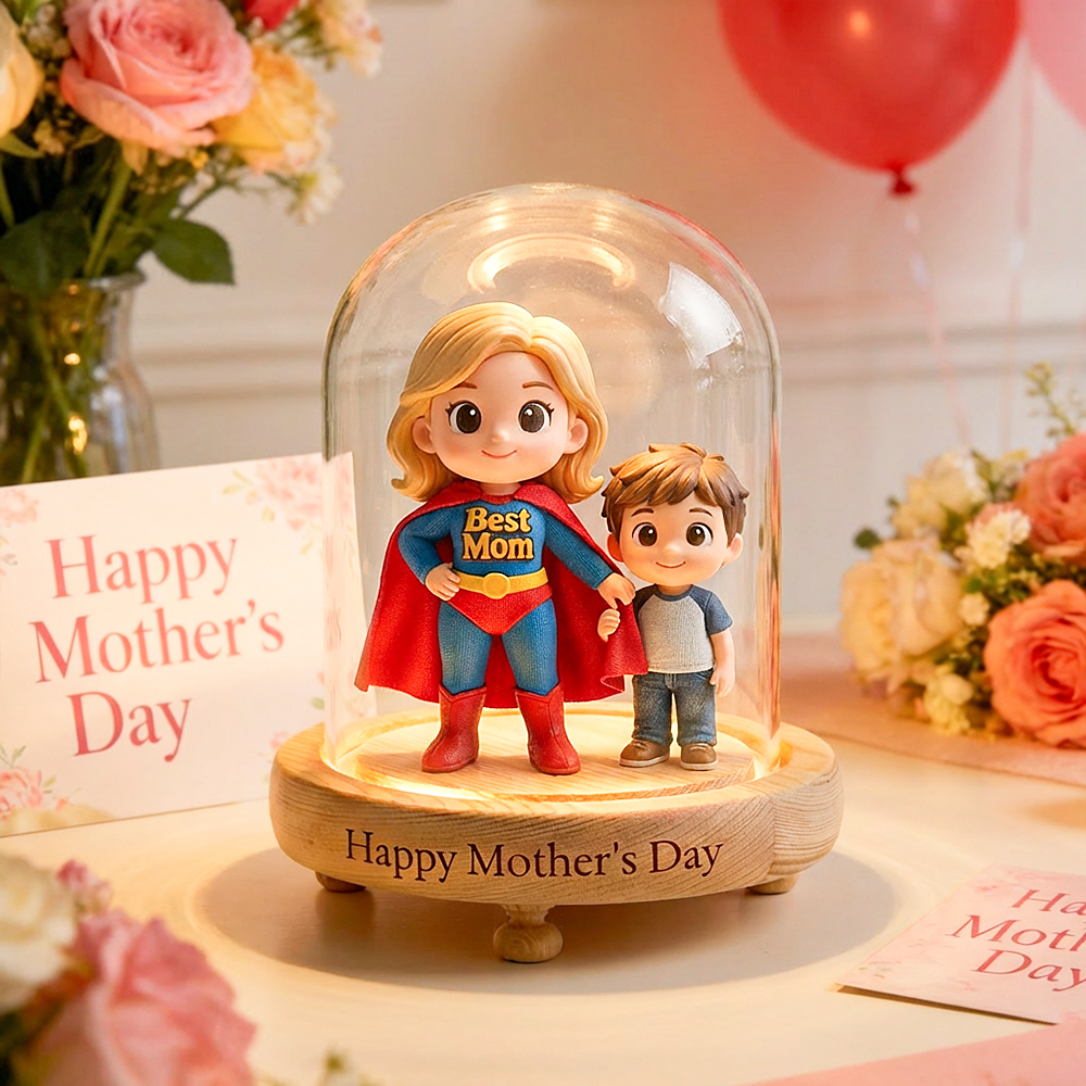 Trasforma La Tua Foto In Una Figura 3d - Luce Notturna - Regalo Per La Festa Della Mamma - 