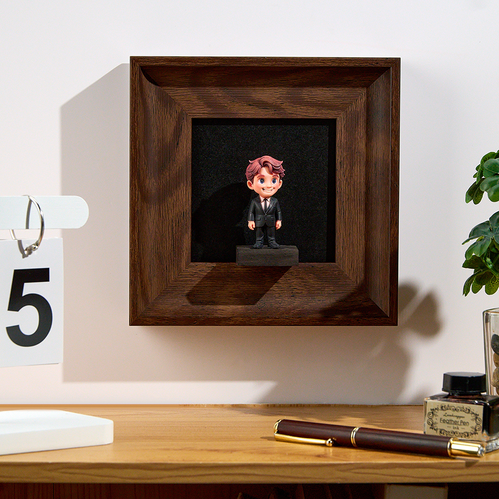 Custom 3D Figure Display Case Wall-Mounted Showcase Frame Wall Picture Frames DIY Decor Display Shelf