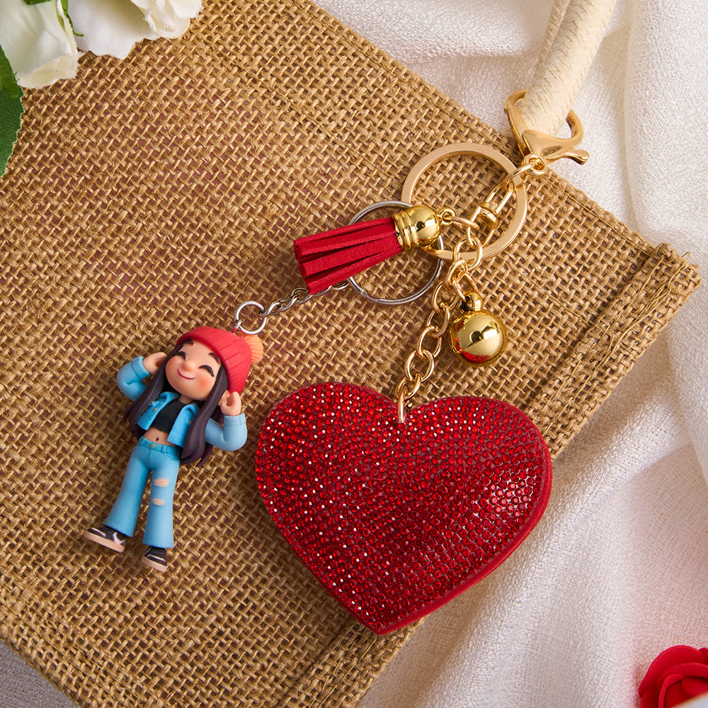 Portachiavi A Forma Di Cuore Con Foto 3d Personalizzata, Regalo Romantico Per Coppie, San Valentino, Anniversario - 