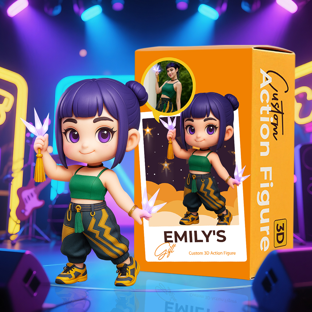 Custom 3D Cosplay Cartoon Figure from Your Cos Photo Chibi Style Character Figurine with Detailed Costume and Accessories Perfect Birthday Gift for Your Fellow Coser