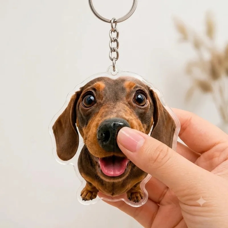 Adesivo Personalizzato Con Magnete Per Frigorifero Squishy Con Naso Di Cane – Giocattolo Personalizzato Per Spremere Il Naso Di Un Animale Domestico Con Volto E Nome Personalizzati - 