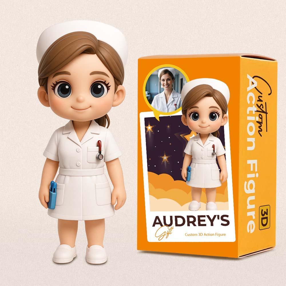 Custom 3D Action Figure from Photo Unique & Thoughtful Gift for Nurses