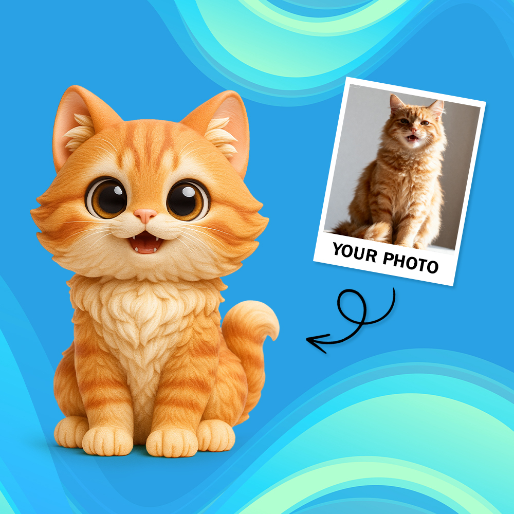 Custom 3D Action Figure from Your Photo Personalized Toy Figure Unique & Memorable Gift for Lovers, Boyfriends, Girlfriends