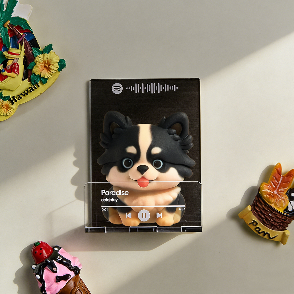 Custom 3D Action Figure from Your Photo Personalized Music Code Fridge Magnet Unique & Memorable Gift for Lovers, Boyfriends, Girlfriends