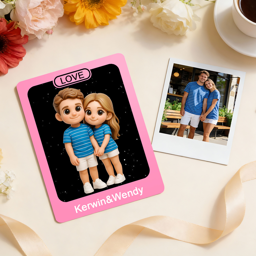 Custom Figurine Identity Card Personalised Character Profile Card for 3D Mini Figures
