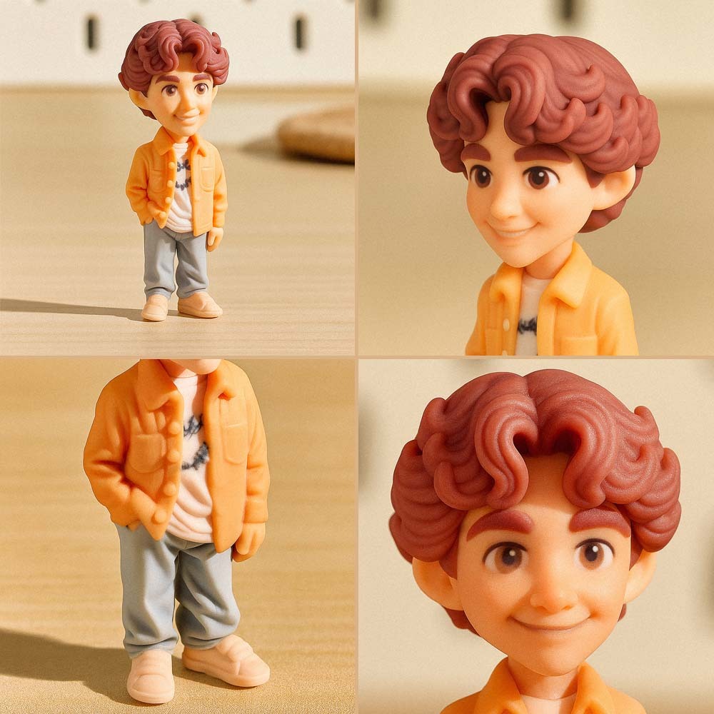 Custom 3D Action Figure from Your Photo Personalized Toy Figure Unique & Memorable Gift for Lovers, Boyfriends, Girlfriends