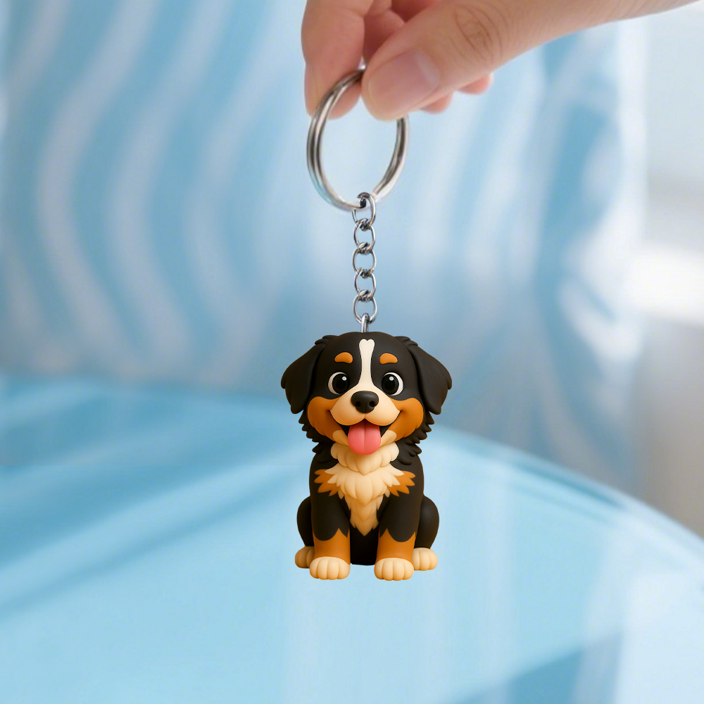 Personalized One Person Mini 3D Figurine Keychain Unique Custom Design