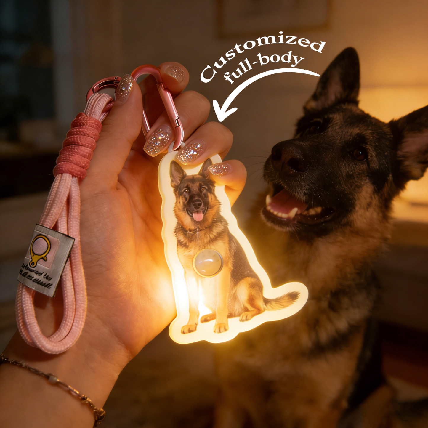 Lampada Da Parete Personalizzata Con Sensore Di Movimento Per Cani E Gatti. Luce Notturna Personalizzata Per Foto Di Animali Domestici Per Gli Amanti Degli Animali Domestici - 