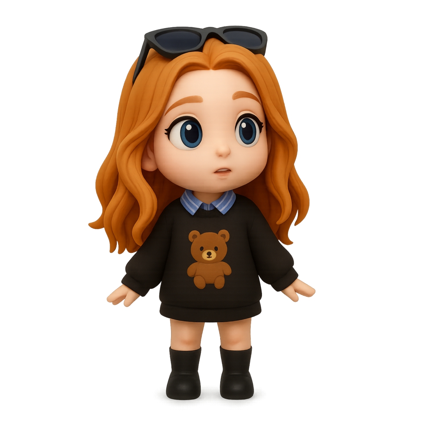 Custom 3D Figure Car Ornament Personalized Spring-Shake Dashboard Figure DIY Car Decoration Gift for Anniversary