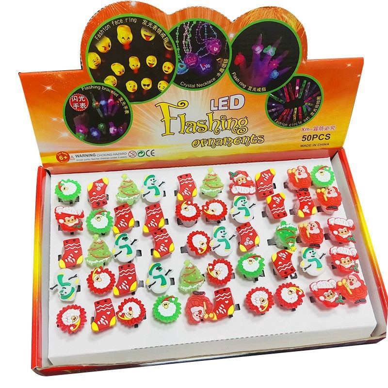 50 leuchtende Halloween-Ringe für die Party