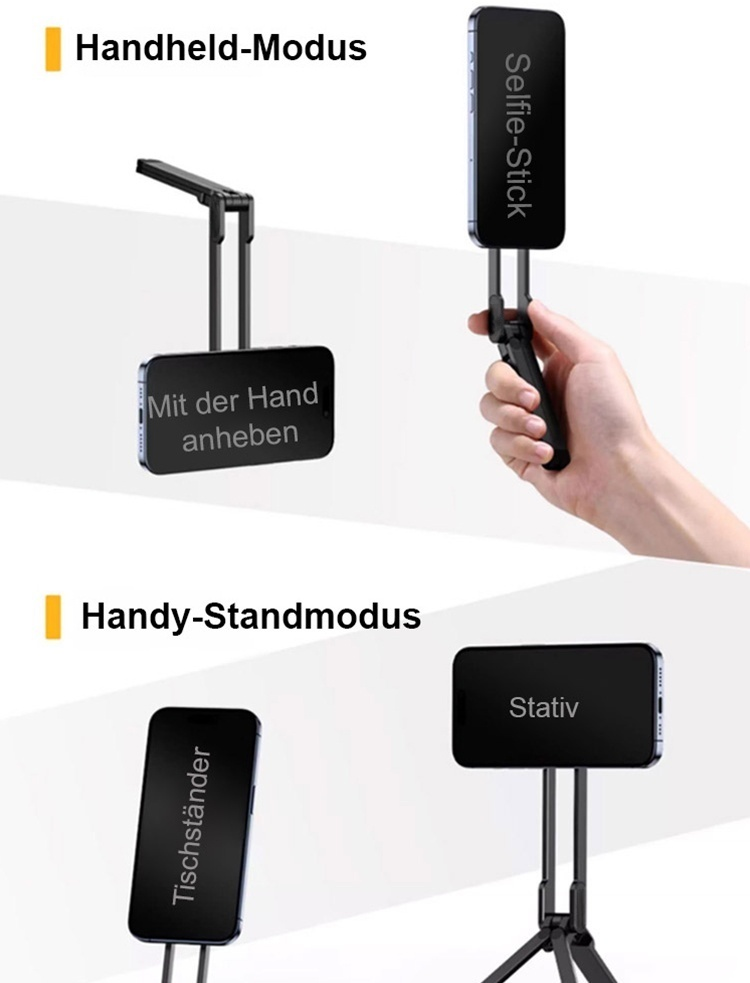 Verformbarer Telefonhalter - Magnetischer Karabiner