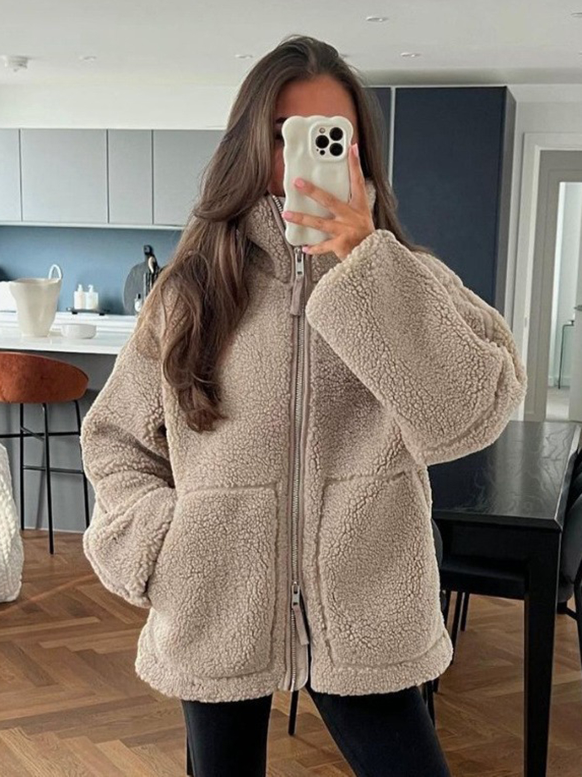 Lambswool Turtleneck Coat