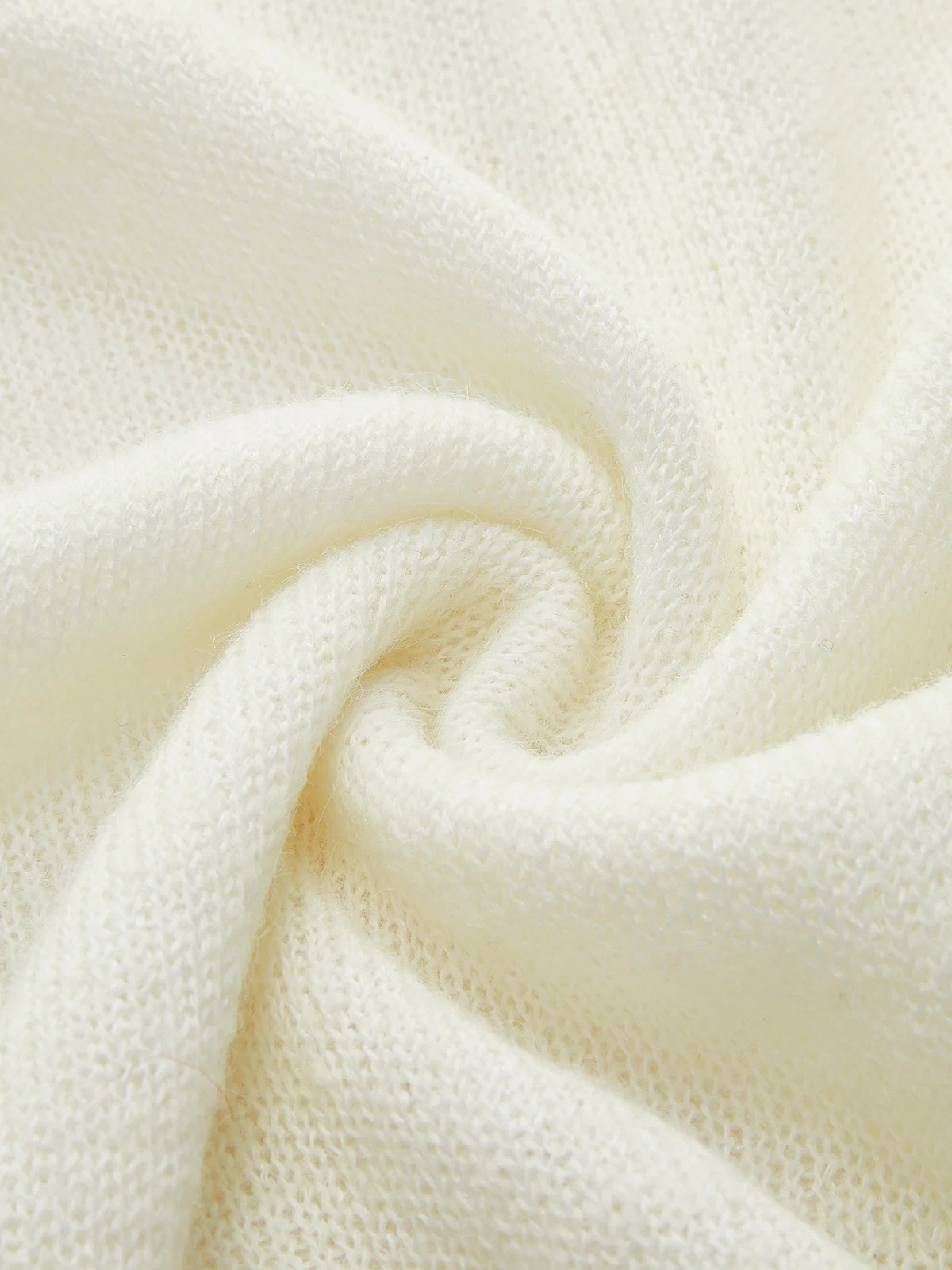 Women's See-Through Round Neck Bell Sleeve Knitted T-Shirt