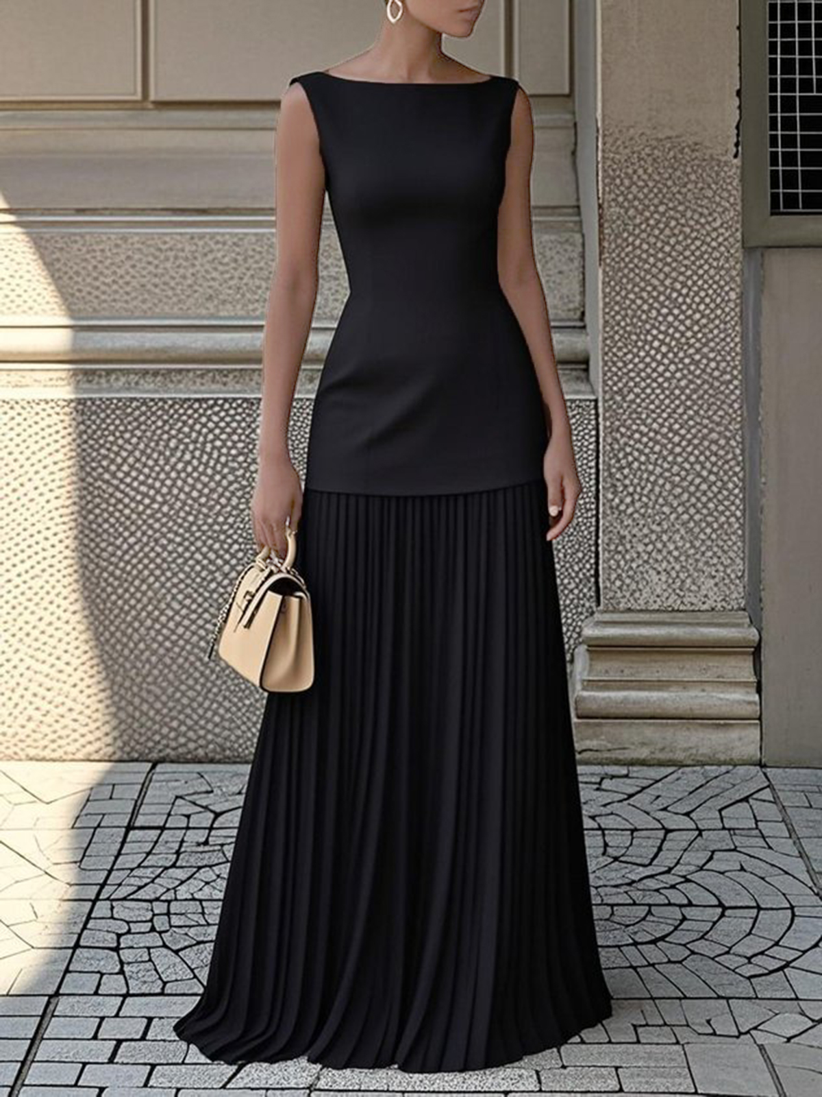 Women's Sleeveless Vest Skirt Set