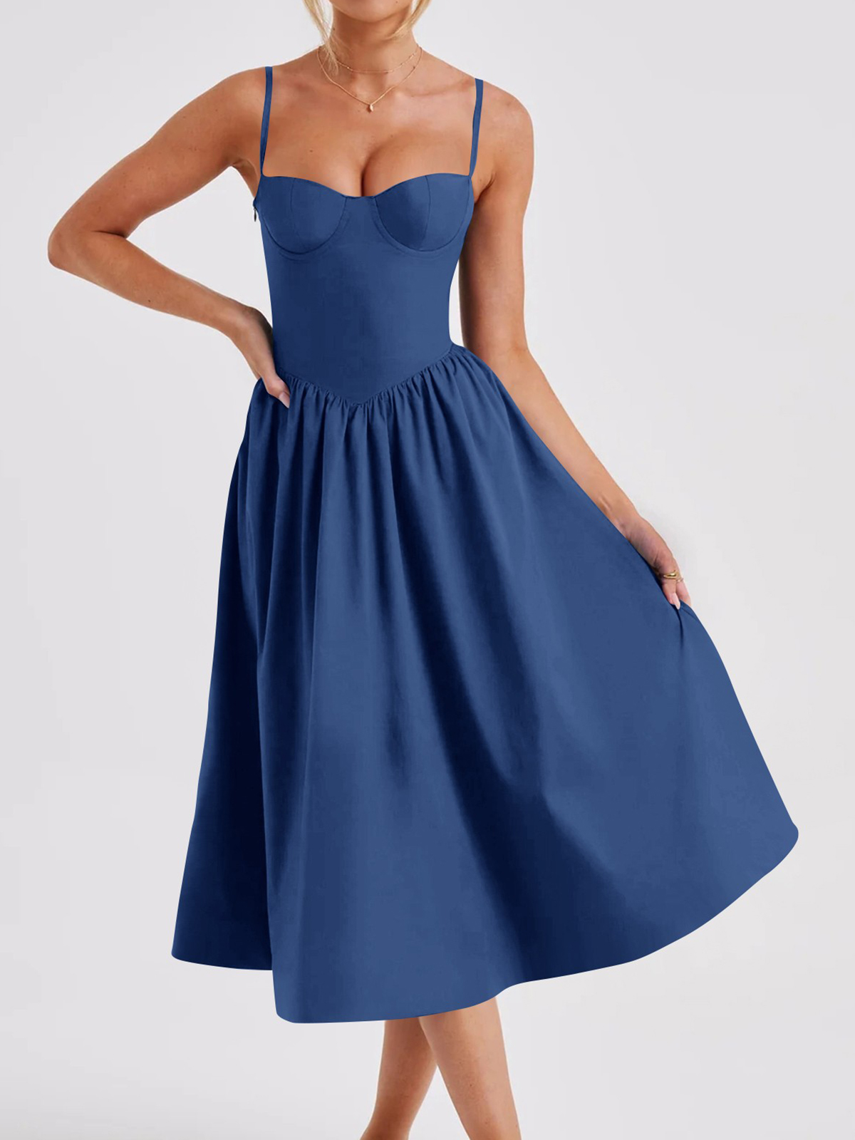 Women's French Retro Waist Dress