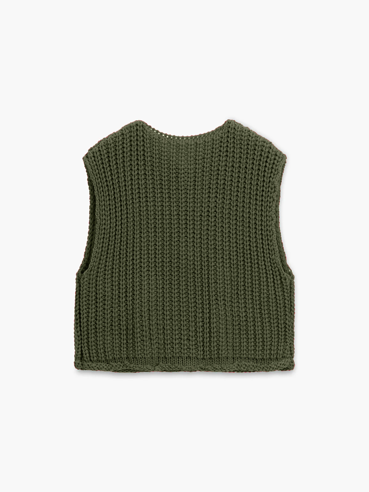 Women's Metal Button Placket Knitted Vest