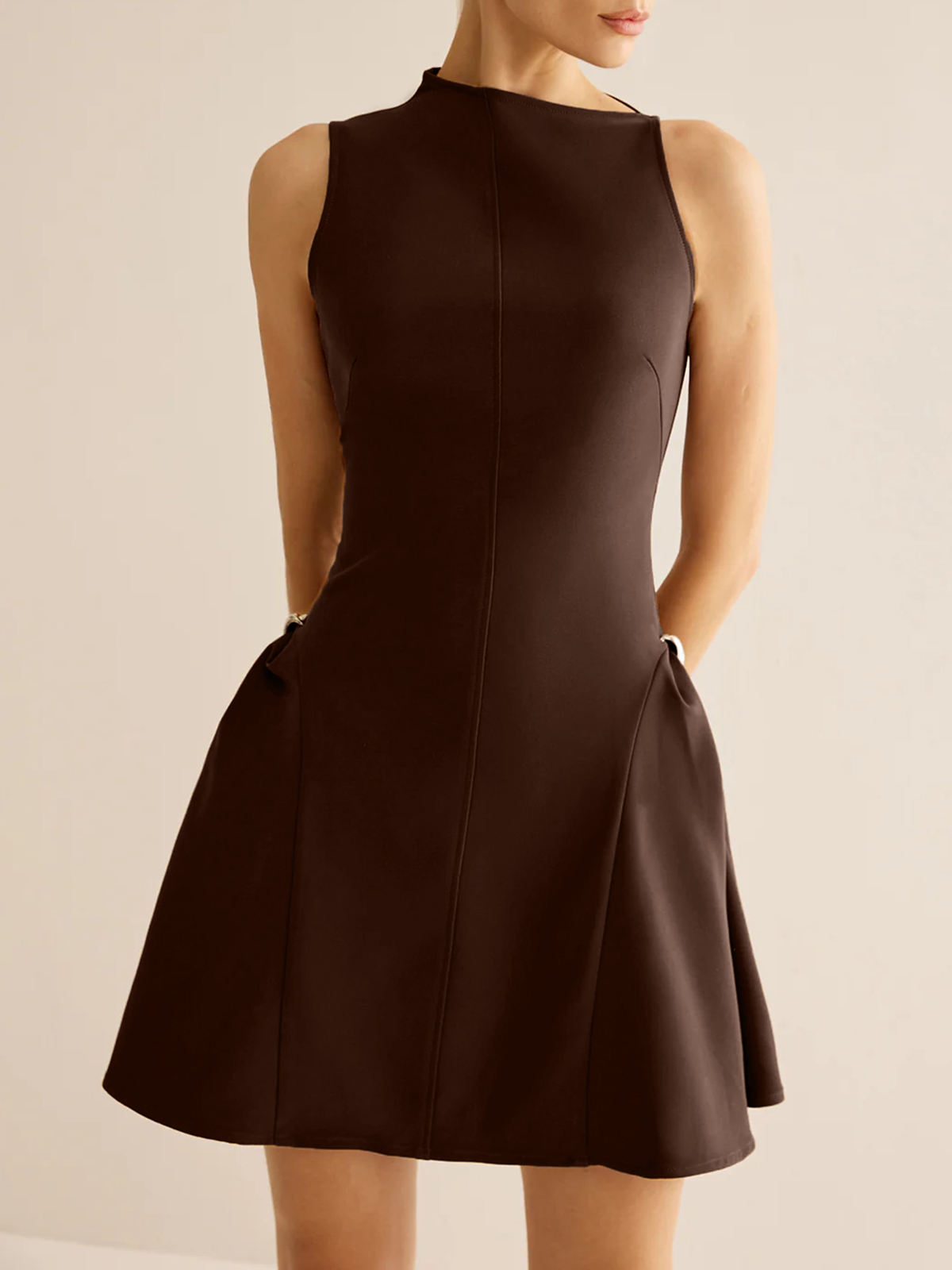 Women's Asymmetrical Neckline Dress