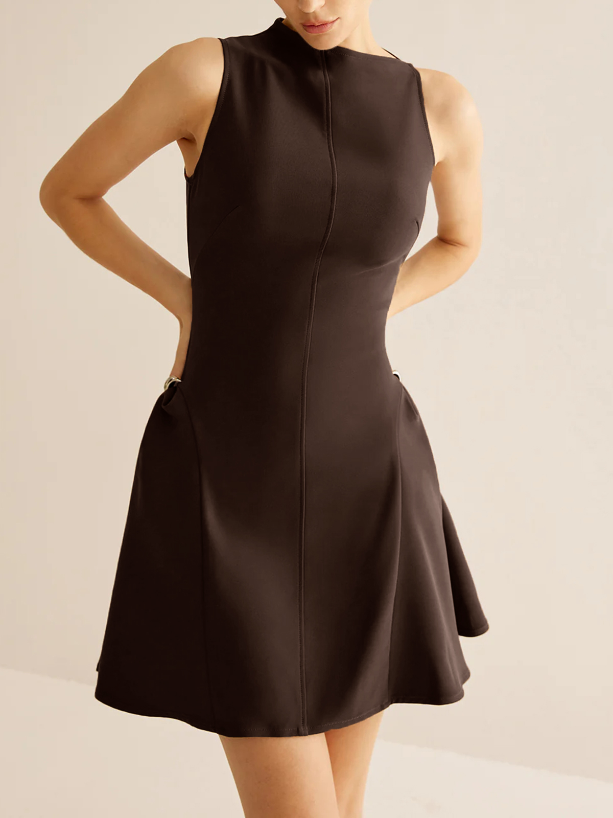 Women's Asymmetrical Neckline Dress