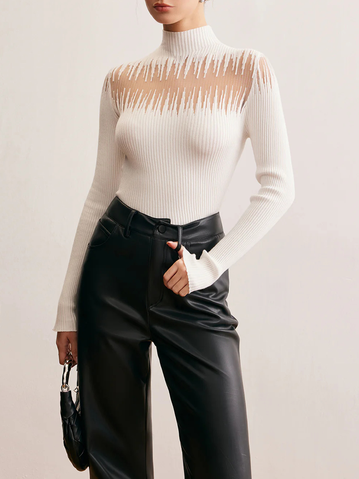 Women's Hollow Mesh Sexy Sweater