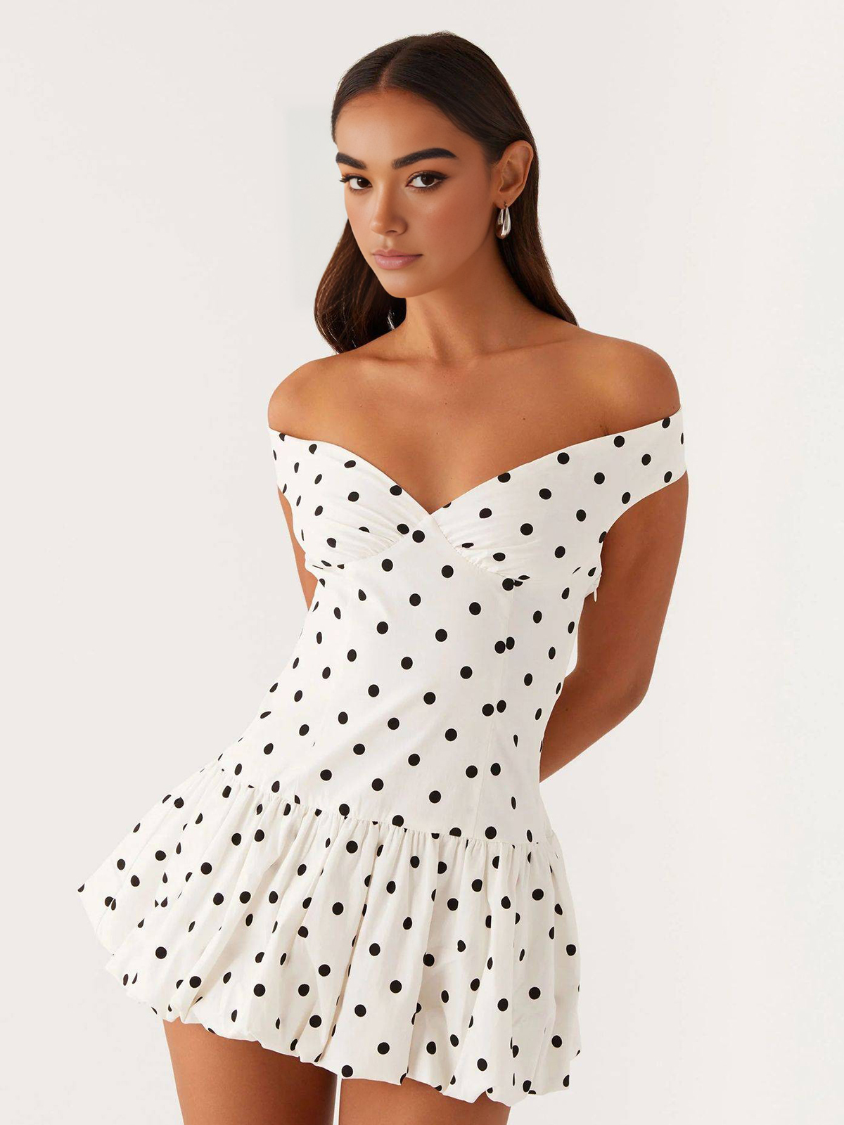 Women's One-shoulder Floral Mini Dress