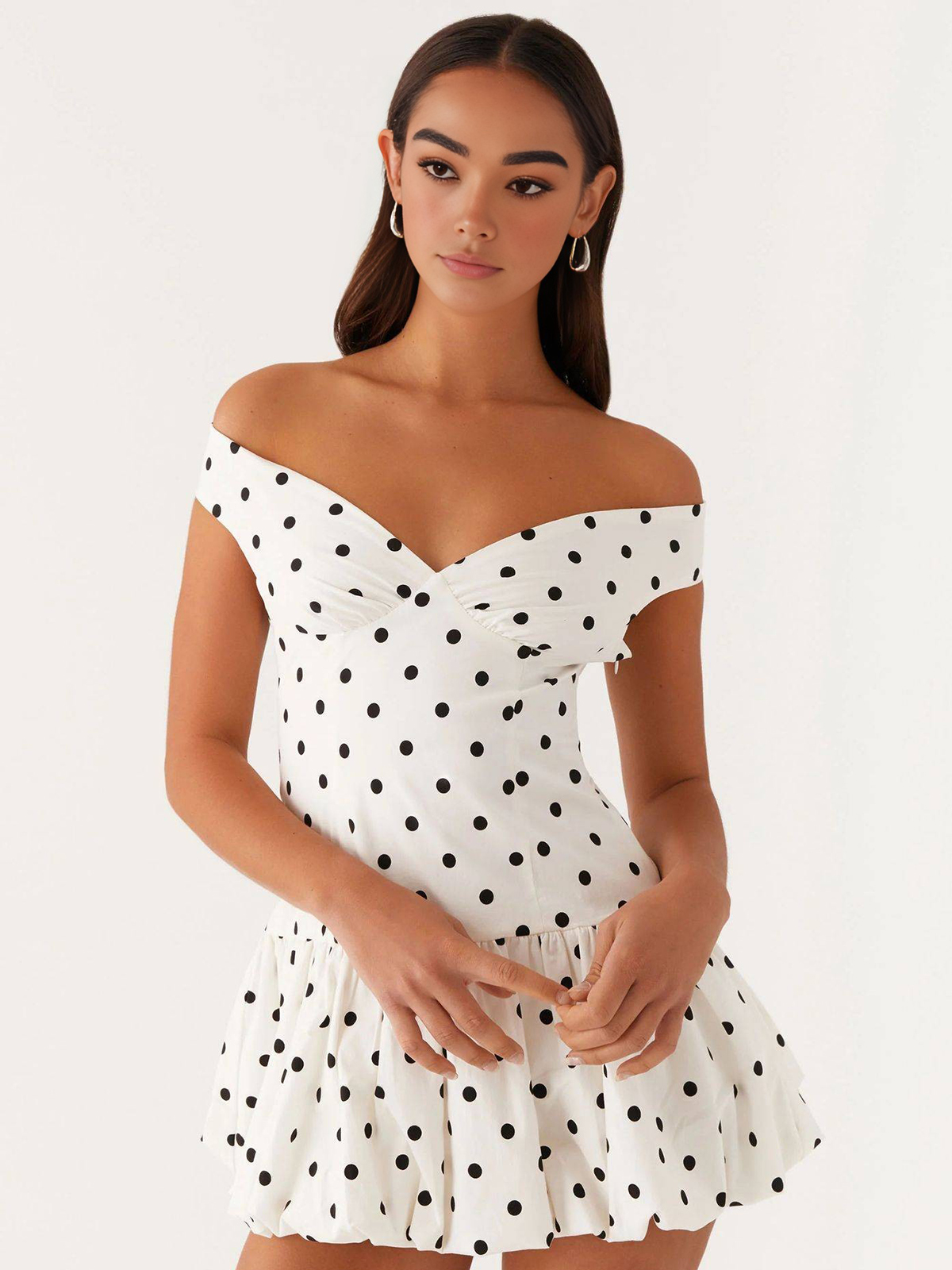 Women's One-shoulder Floral Mini Dress