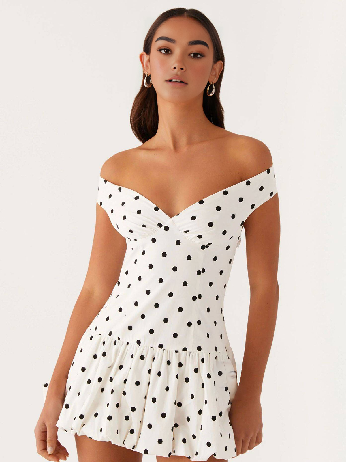 Women's One-shoulder Floral Mini Dress