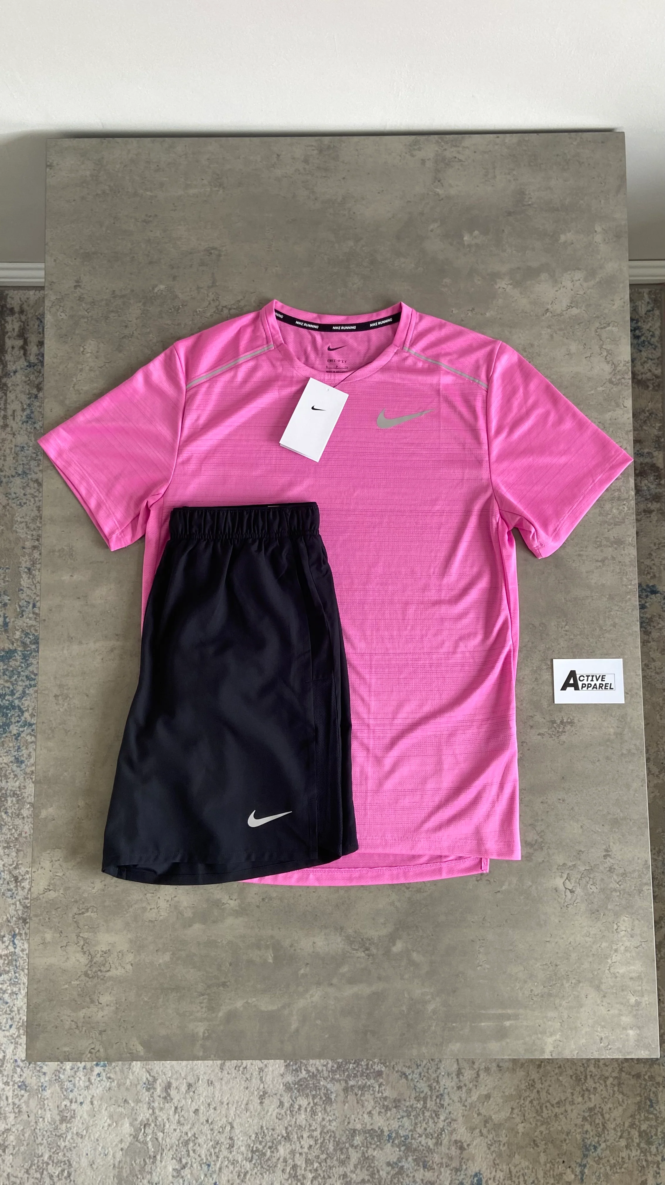 NIKE WINDRUNNER 3-PIECE SET - BLACK/PINK/GREY