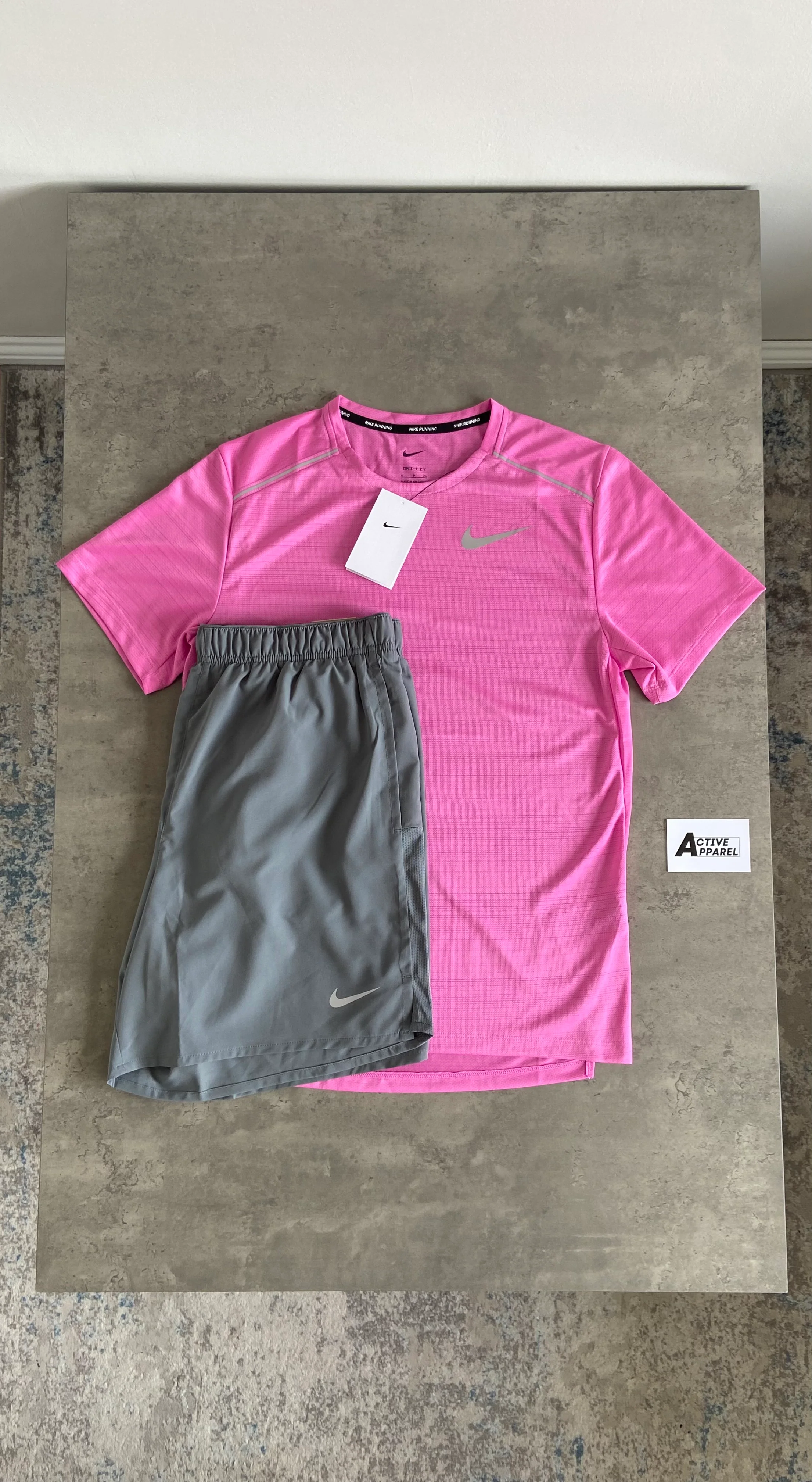 NIKE WINDRUNNER 3-PIECE SET - GREY/PINK/BLACK