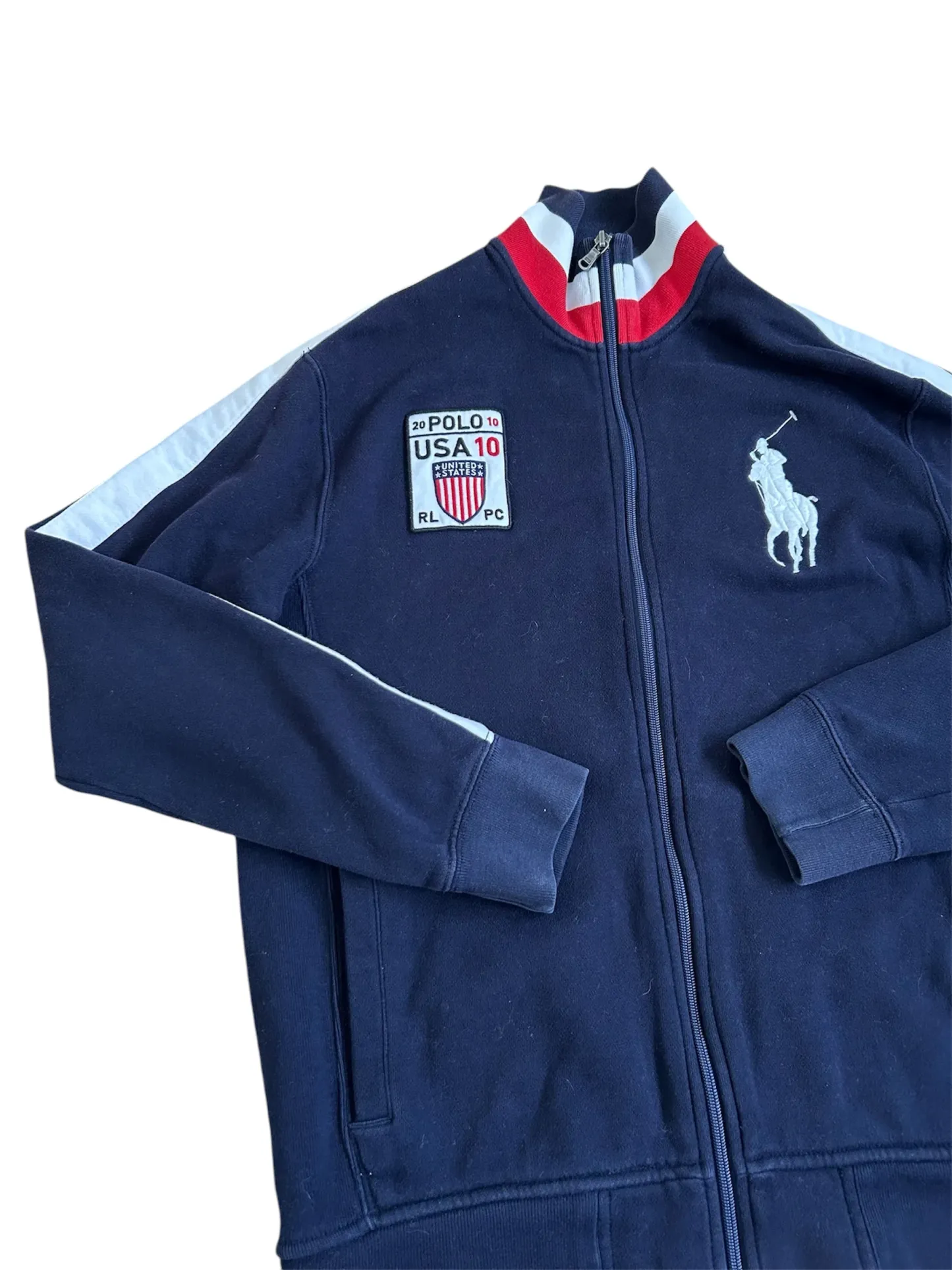 Polo Ralph Lauren Big Pony “USA” Country Zipper Sweater