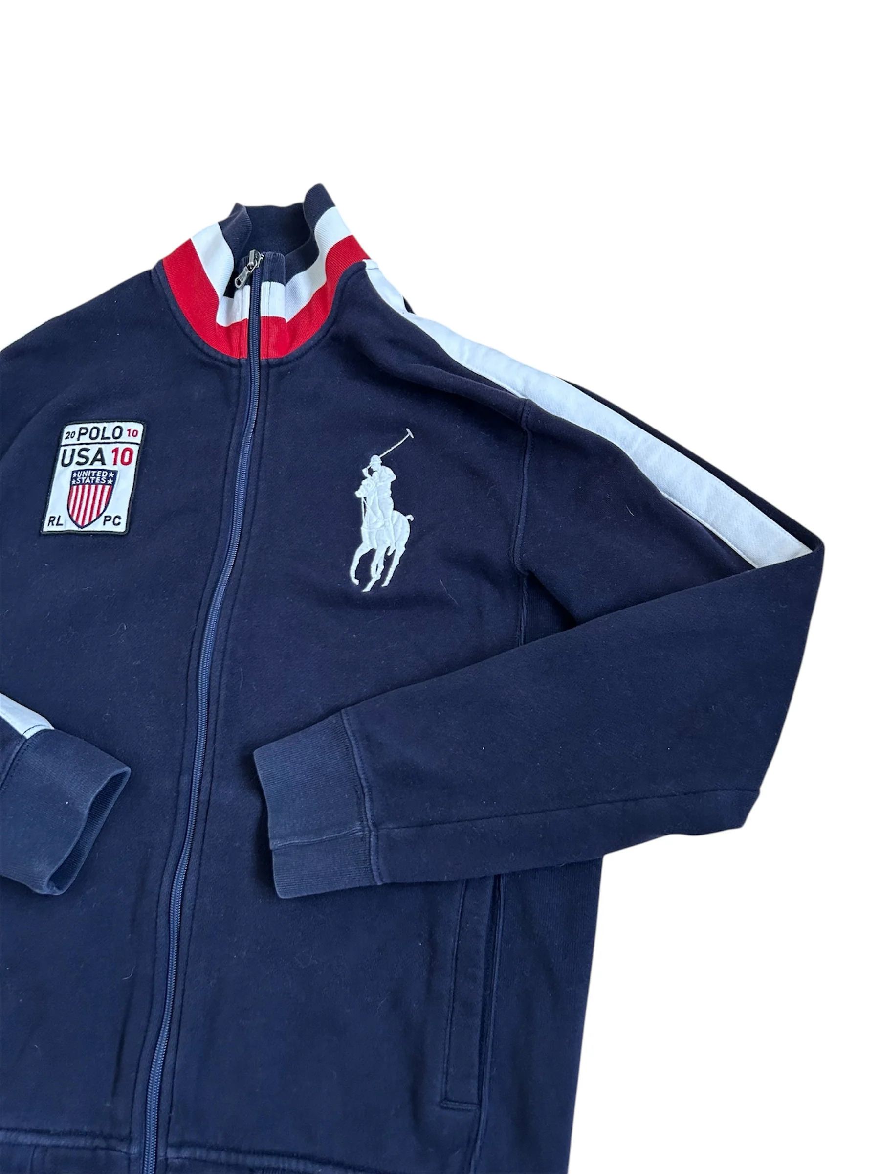Polo Ralph Lauren Big Pony “USA” Country Zipper Sweater