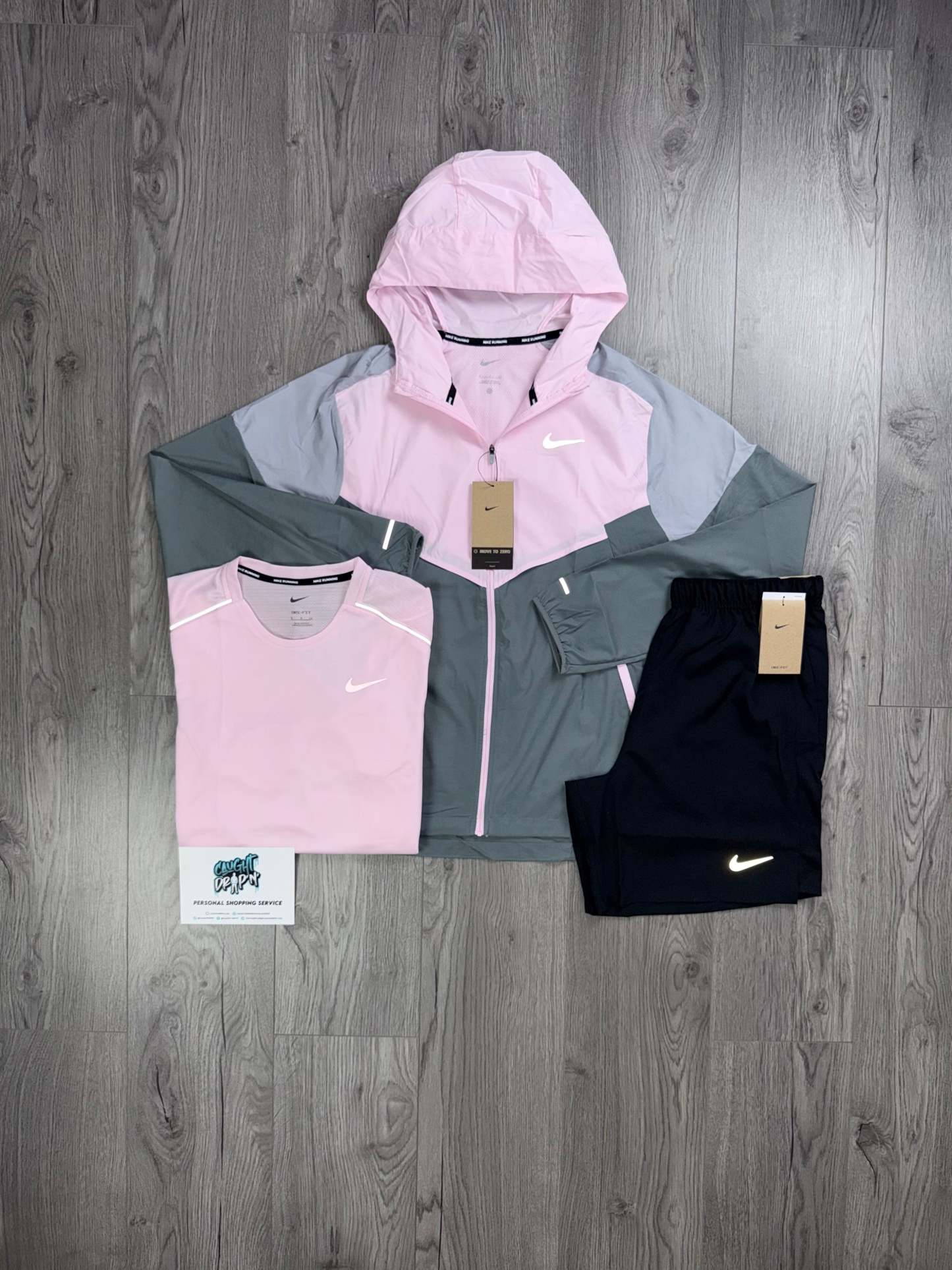 3 Piece Windrunner Pink Foam | Black Set
