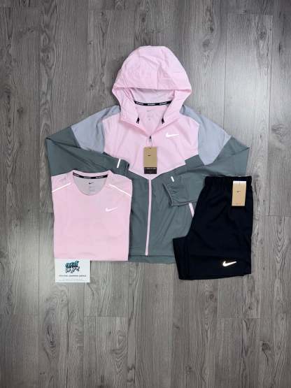3 Piece Windrunner Pink Foam | Black Set