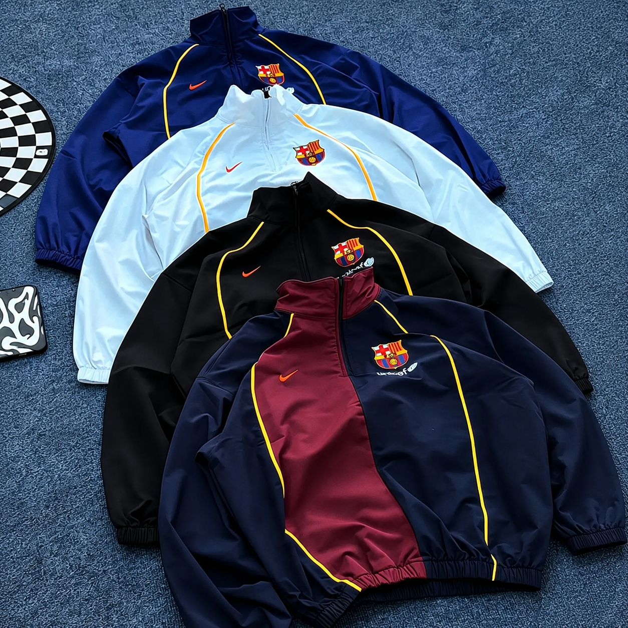 Visca Barca Pullover Windbreaker-4 Colors