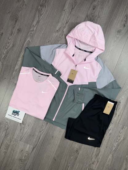 3 Piece Windrunner Pink Foam | Black Set