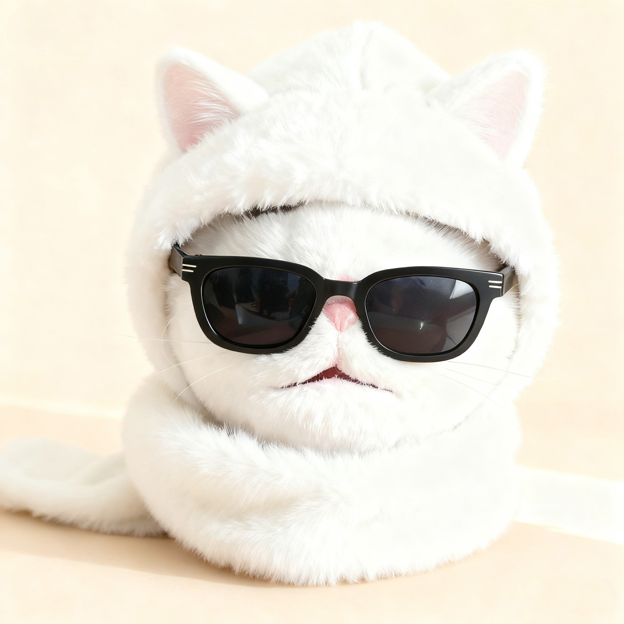 🔥 Viral-Worthy Cat Mask Alert! 🔥Movable Jaw - Therian Cat Mask【Realistic Cat Nose】