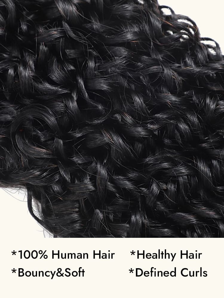 A bunch of spiral curly hair