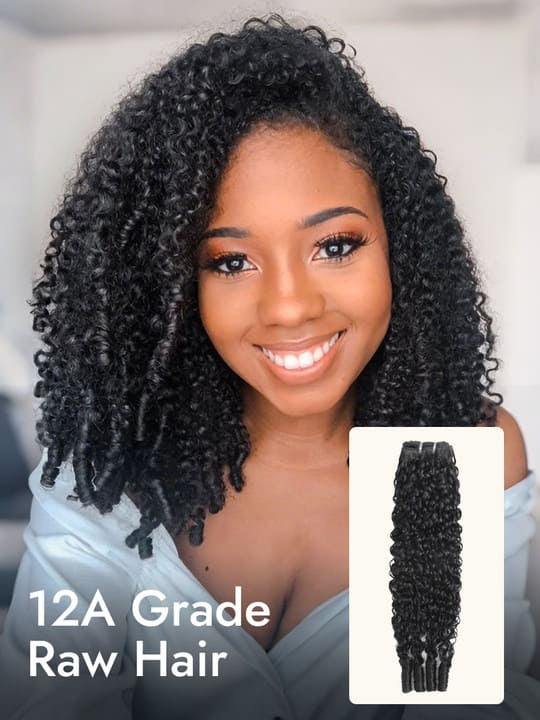 A bunch of spiral curly hair