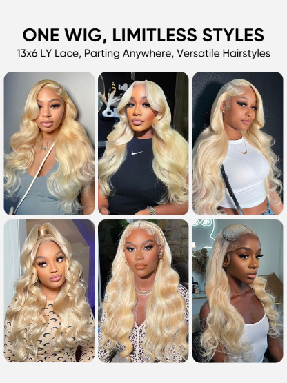 Hair Body Wave Blonde Lace Front Wigs Transparent