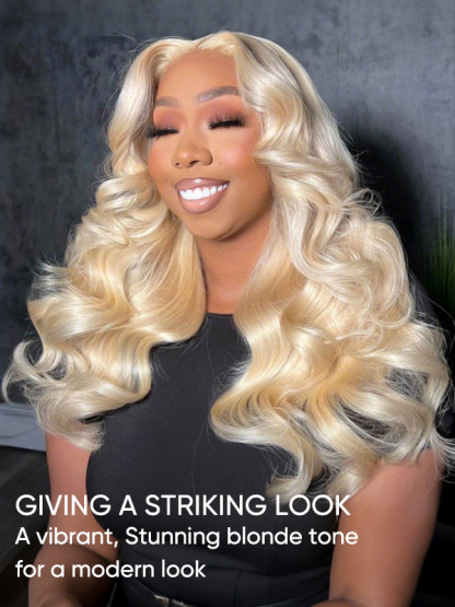 Hair Body Wave Blonde Lace Front Wigs Transparent