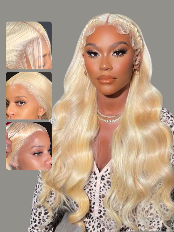 Hair Body Wave Blonde Lace Front Wigs Transparent