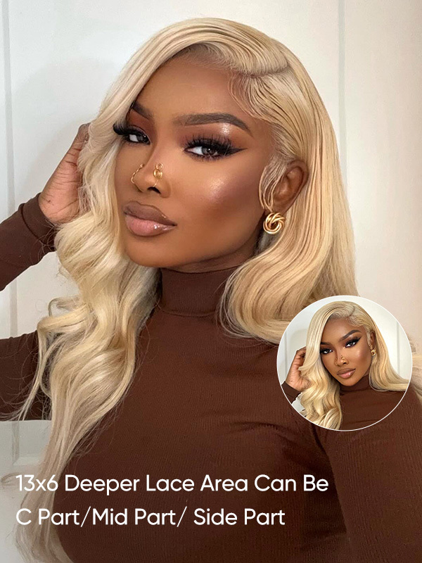 Hair Body Wave Blonde Lace Front Wigs Transparent