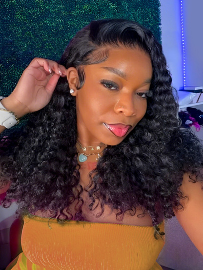 Front lace wig, invisible high definition lace wig